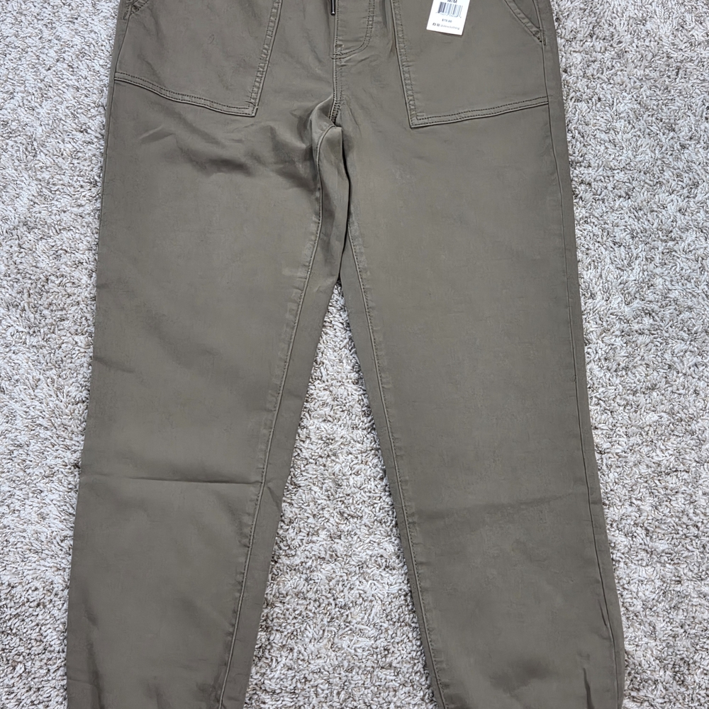NWT Dex Sofia Army Green Jogger Pants High Rise Utility Cargo Size Medium